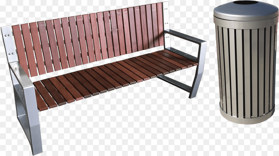 Modern Park Bench, Furniture, Tin, Can, Trash Can Free Transparent Png