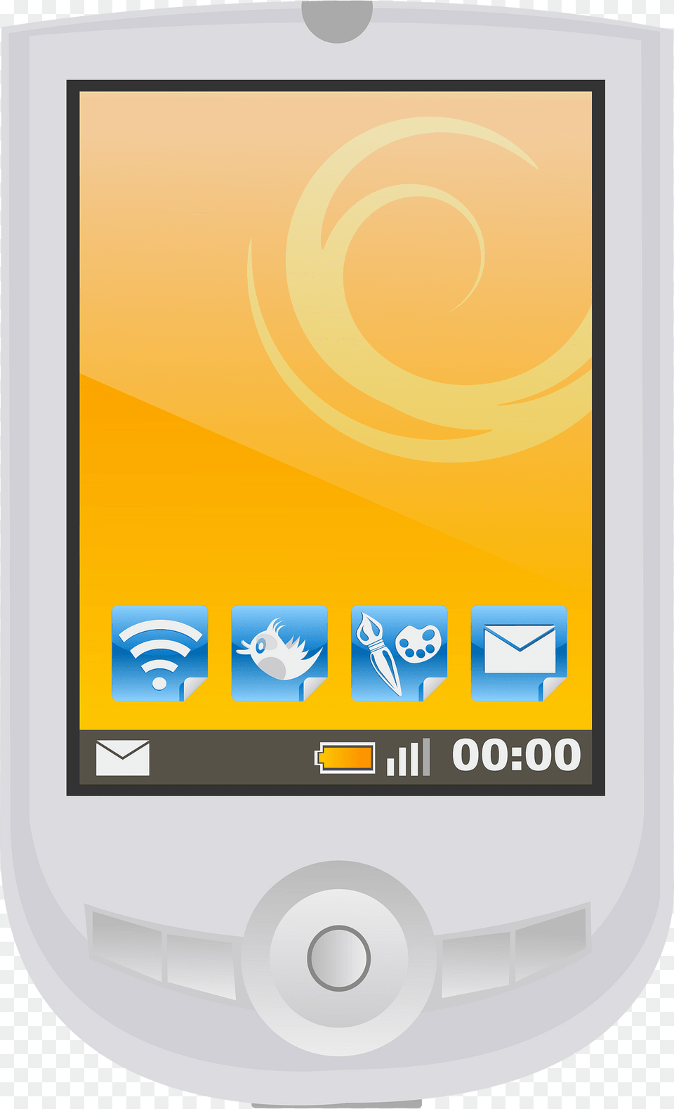 Modern Pda With Apps Clipart, Electronics, Mobile Phone, Phone, Animal Free Png