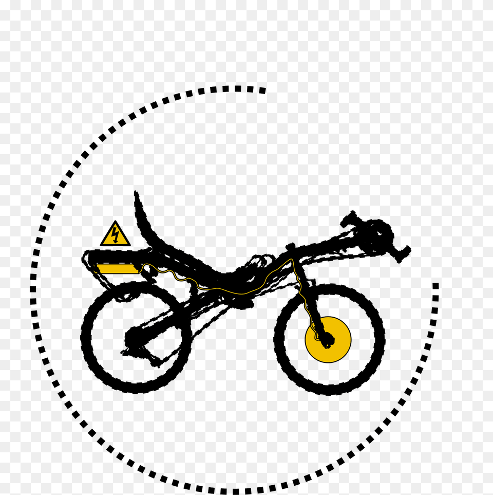 Modern Recumbent Electric Bike Clipart, Bicycle, Transportation, Vehicle, Machine Free Png Download