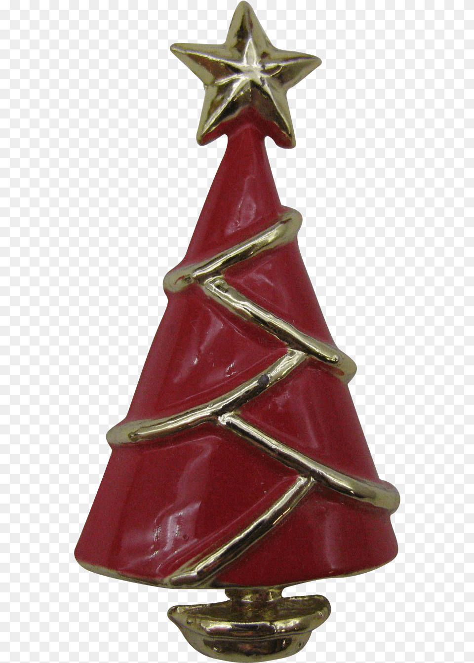 Modern Red Enameled Christmas Tree Pin Christmas Tree, Smoke Pipe, Star Symbol, Symbol Free Png