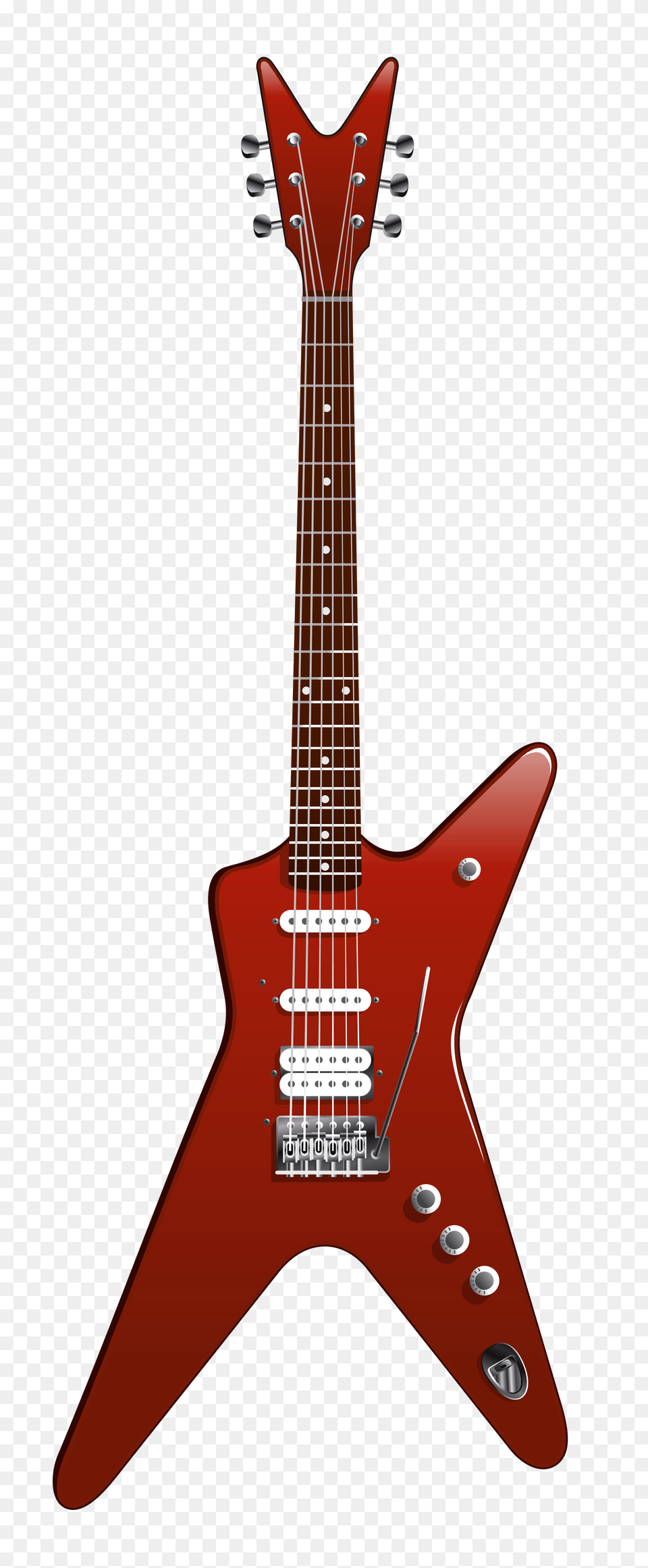 Modern Red Guitar, Electric Guitar, Musical Instrument Png Image