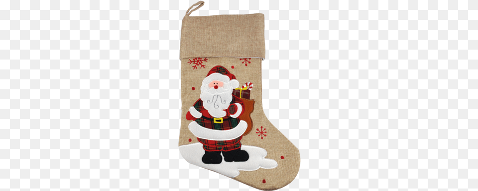 Modern Santa Stocking Country Silk Rustic Country Style Christmas Holiday, Festival, Christmas Decorations, Hosiery, Clothing Free Transparent Png