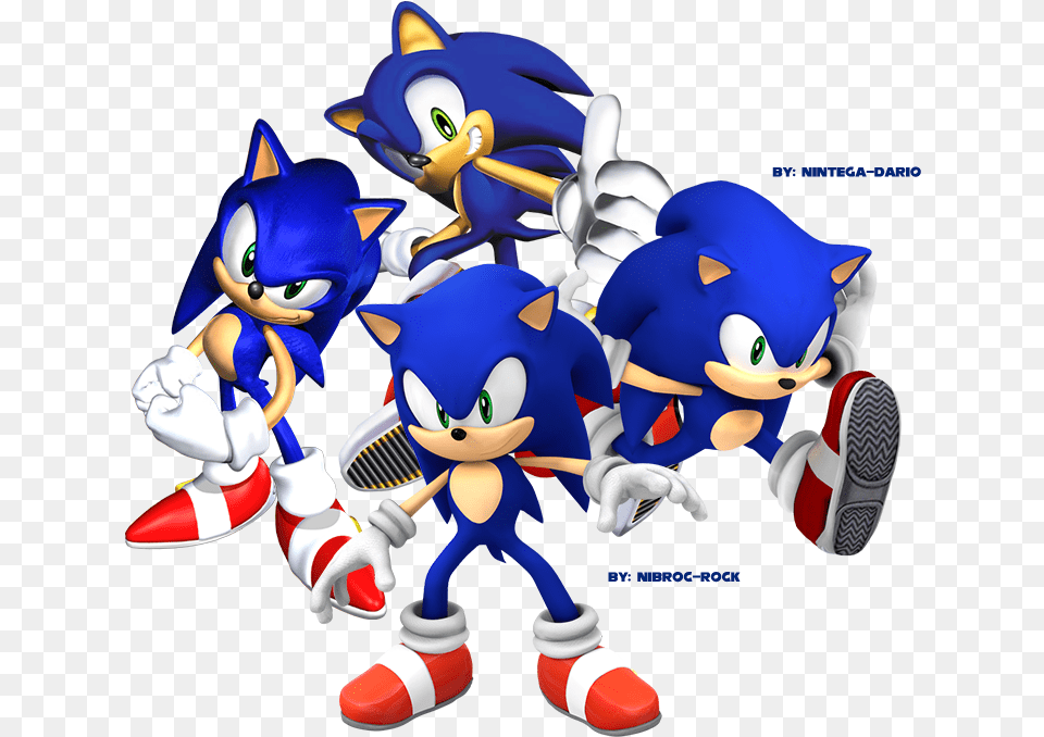 Modern Sonic Vs Movie Sonic, Toy, Face, Head, Person Png Image