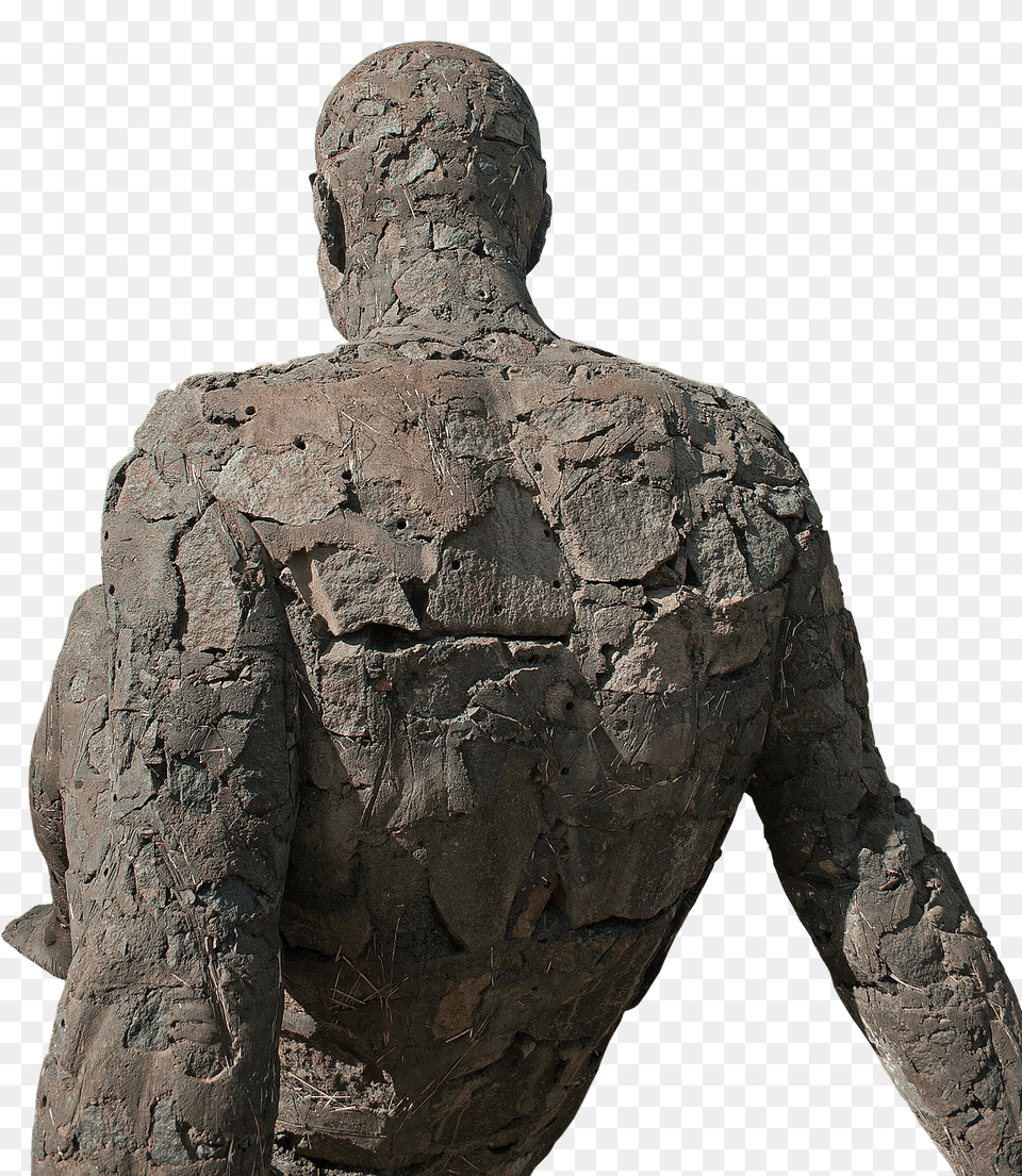 Modern Statue Of A Man Sitting Back, Archaeology, Adult, Art, Male Png Image