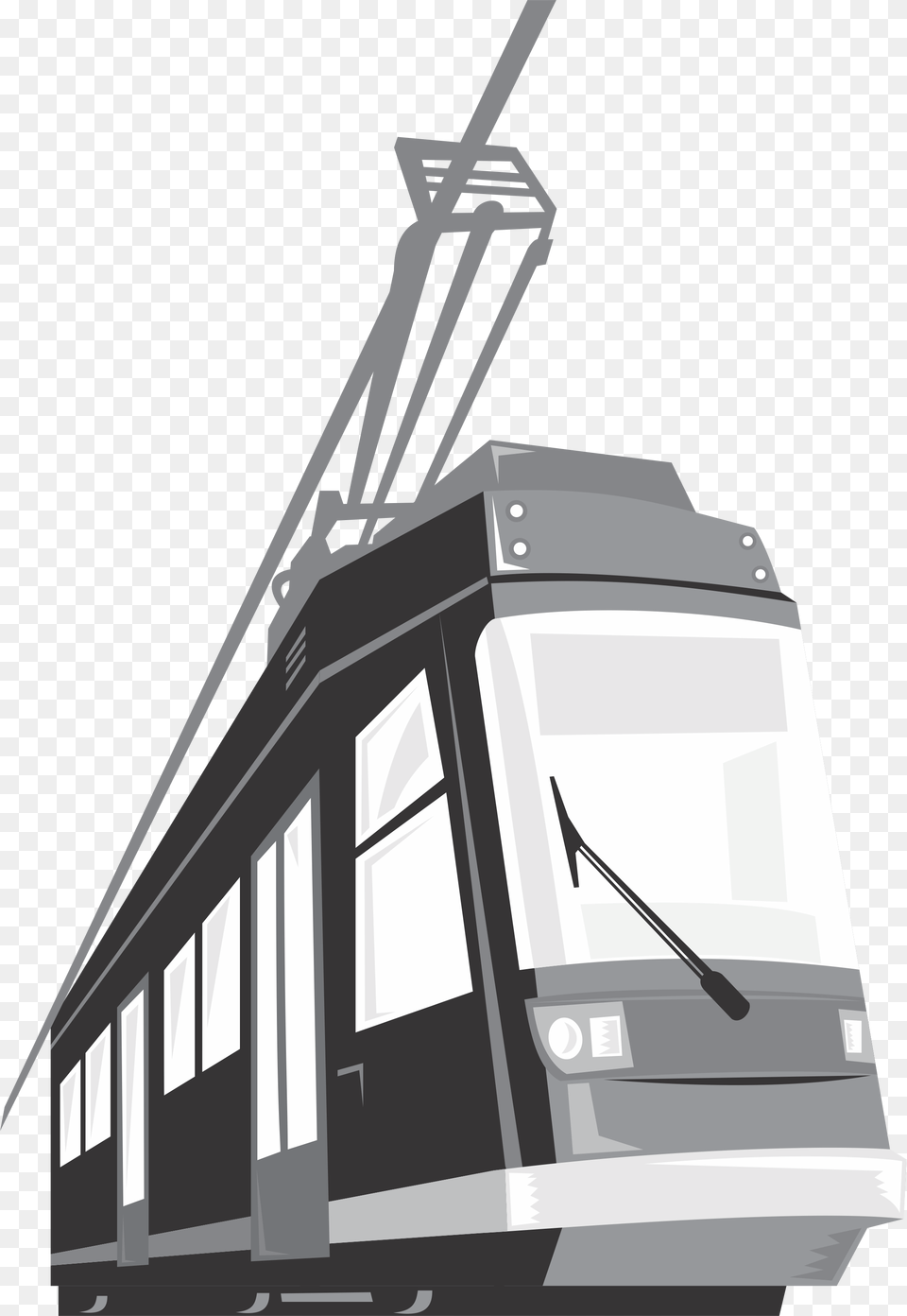 Modern Streetcar Tram Train Icon Trolley, Cable Car, Transportation, Vehicle Free Png Download