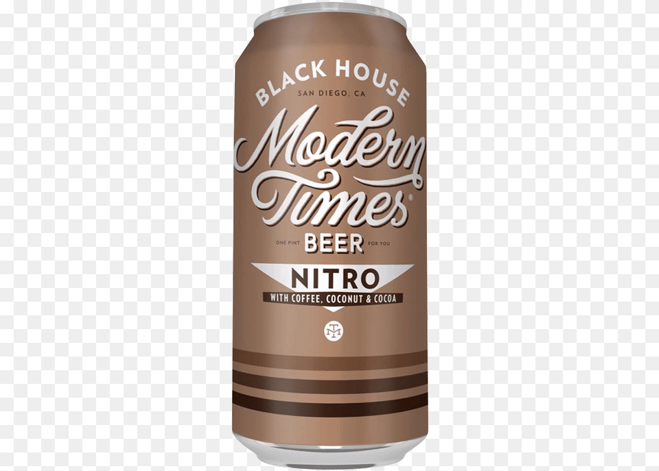 Modern Times Black House Nitro Modern Times Nitro Black House With Coffee Coconut, Alcohol, Beer, Beverage, Can Png Image