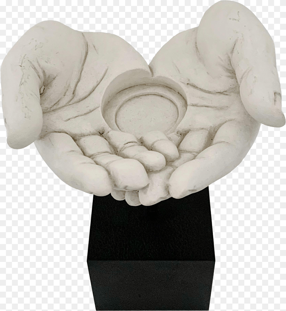 Modern Tms Open Hands Candle Holder Sculpture Carving, Art, Pottery, Accessories, Baby Free Transparent Png