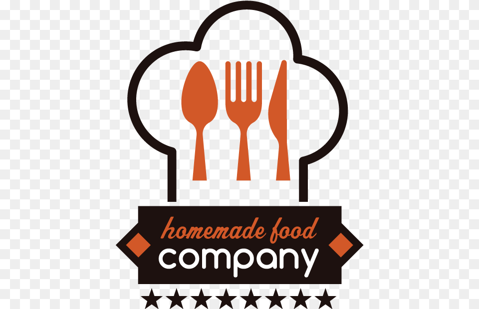 Modern Upmarket Business Logo Design For Homemade Food Chef Logo, Advertisement, Cutlery, Fork, Spoon Png Image