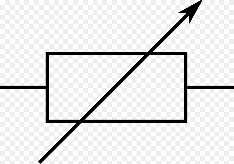 Modern Variable Power Supply Symbol Collection Variable Resistor Circuit Symbol, Gray Free Png Download