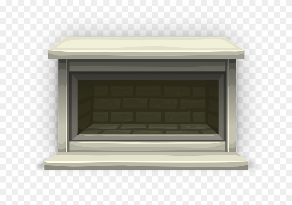 Modern White Fireplace Clipart, Hearth, Indoors, Mailbox Png Image