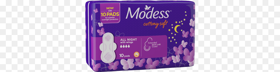 Modess All Night Sanitary Napkins With Wings Modess All Night With Wings, Business Card, Paper, Text, Blackboard Free Png Download