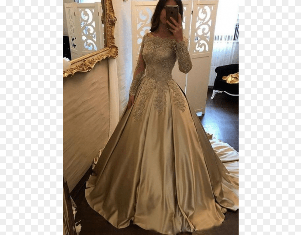 Modest Prom Dresses Plus Size Prom Dresses Lace Prom Long Sleeve Prom Dresses 2019, Clothing, Dress, Fashion, Formal Wear Free Png