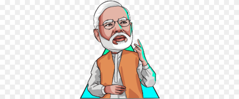 Modi Cartoon Cartoon Modi, Face, Head, Person, Photography Free Png