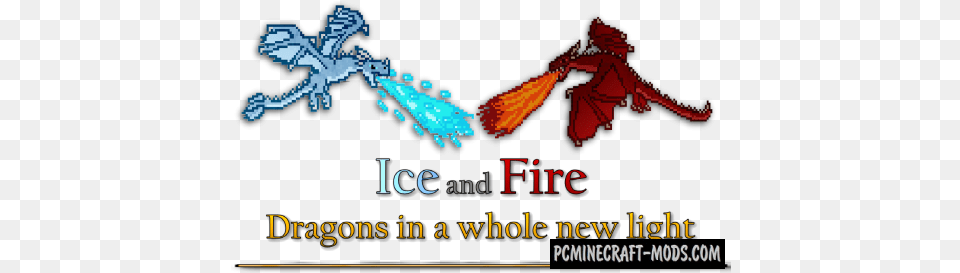 Modified Tnt Wars Fire V Ice Map For Minecraft 116 1152 Fire And Ice Dragons Minecraft, Outdoors, Animal, Bee, Insect Png
