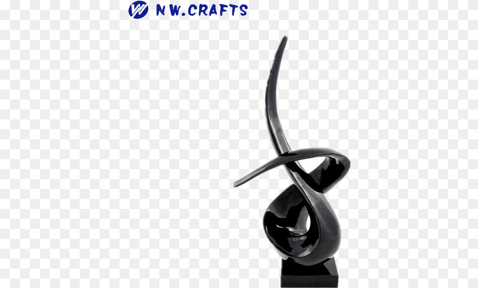Modrest Abstract Rotatory Statue Modern Resin Black Bronze Sculpture, Sword, Weapon, Blade, Dagger Free Png