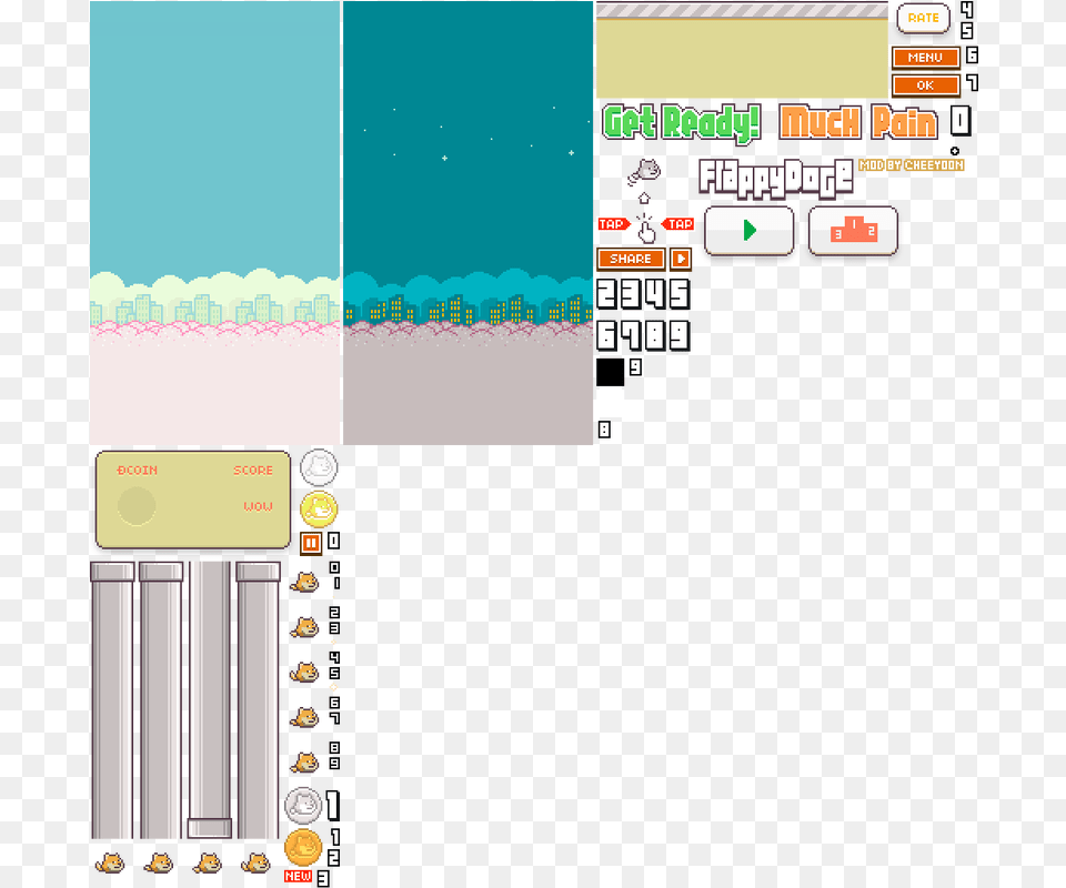 Mods Flappy Bird Atlas, Scoreboard, Game, Super Mario Free Png