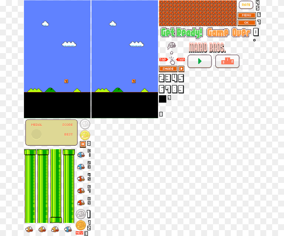 Mods Transparent Background Of Flappy Bird, Scoreboard, Game, Super Mario Free Png