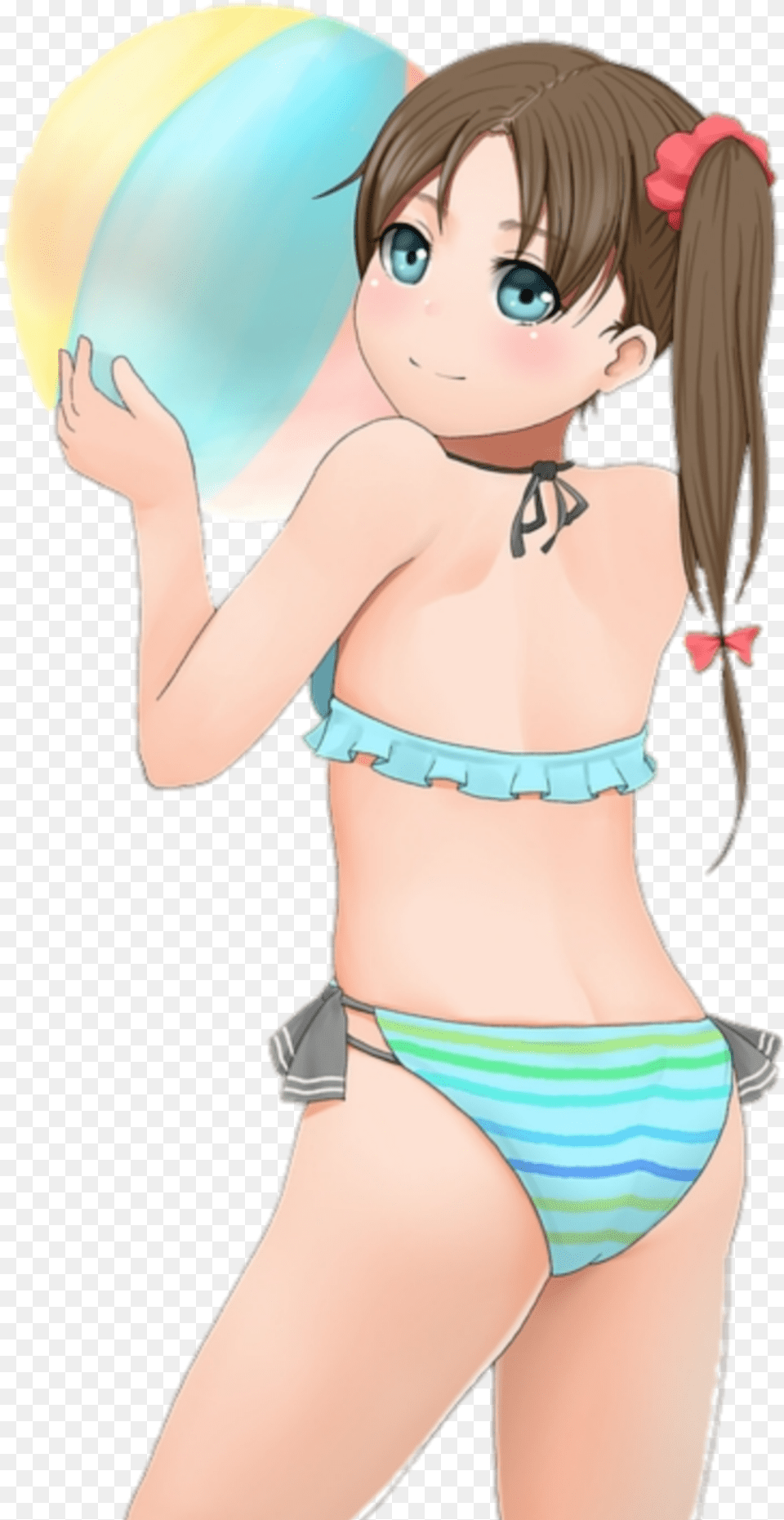 Moe Cute Woman Girls Women Swimsuit Bikini Bikini Anime Girl, Swimwear, Book, Clothing, Comics Free Png Download