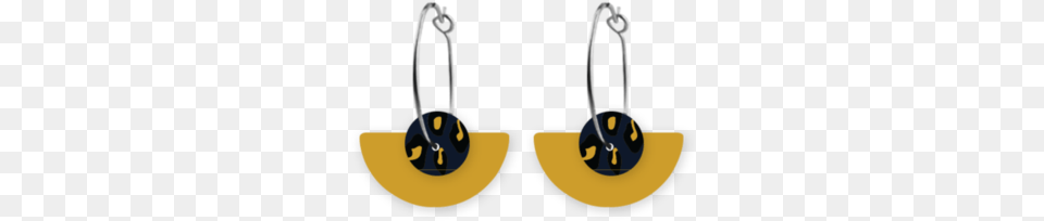 Moe Moe Design Navy Animal Print Circle Moon Sleeper Earrings, Accessories, Earring, Jewelry, Chandelier Png