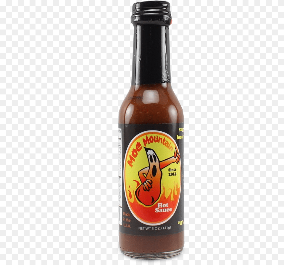 Moe Mountain Hot Sauce, Alcohol, Beer, Beer Bottle, Beverage Free Png Download