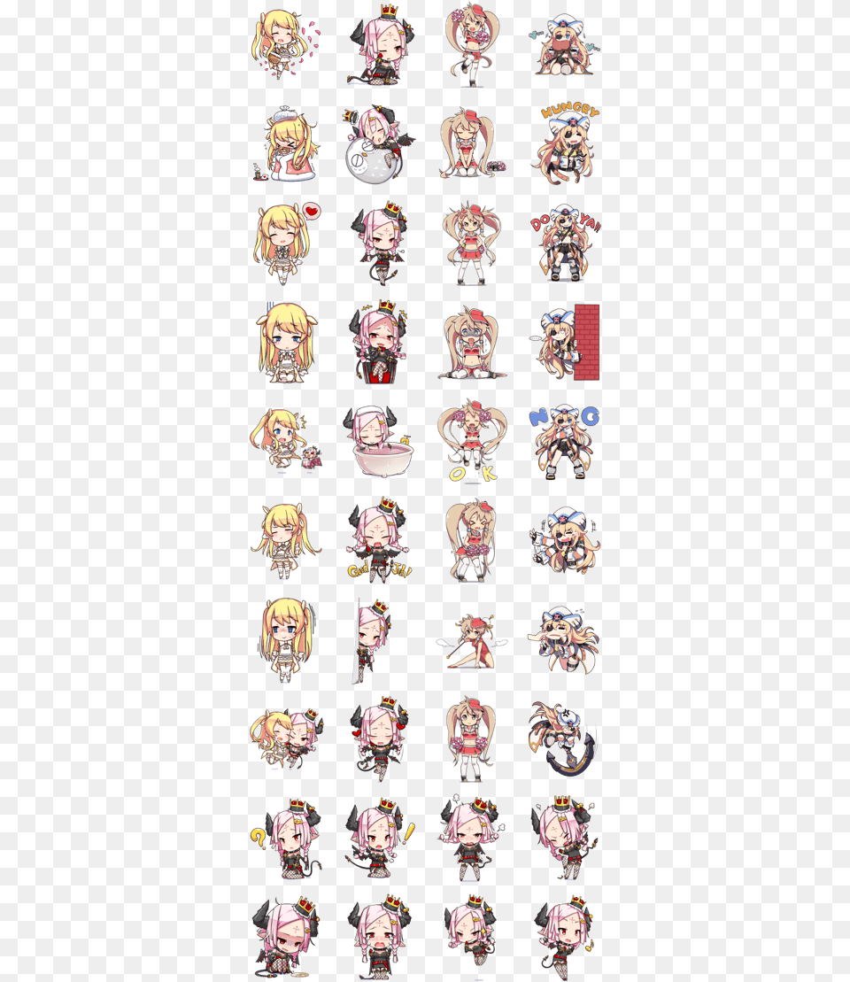 Moe Sticker Chibi Stickers Beauty, Book, Comics, Publication, Art Free Png Download