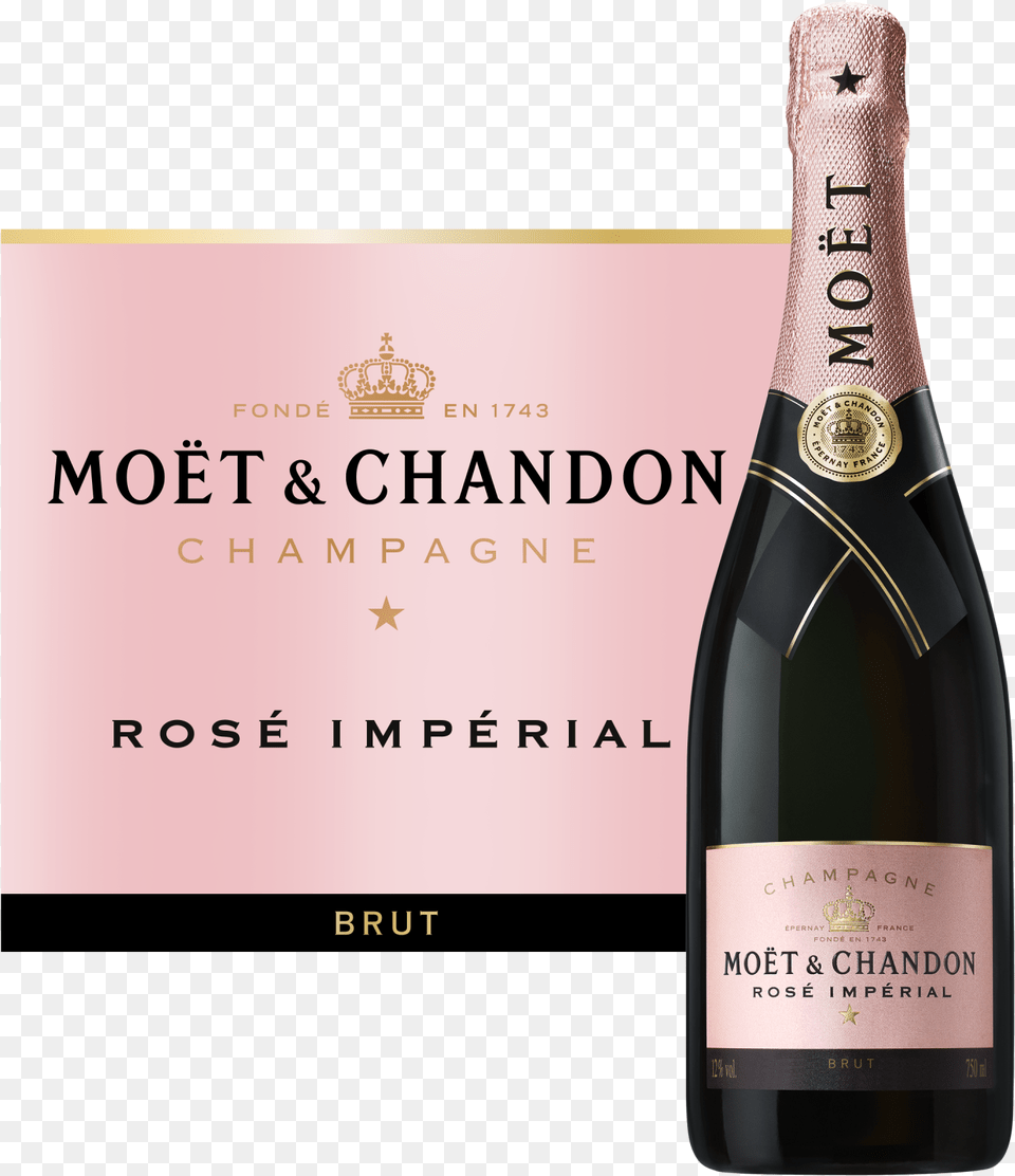 Moet Amp Chandon Rose Imperial Champagne Moet Amp Chandon, Alcohol, Beverage, Bottle, Liquor Free Png Download