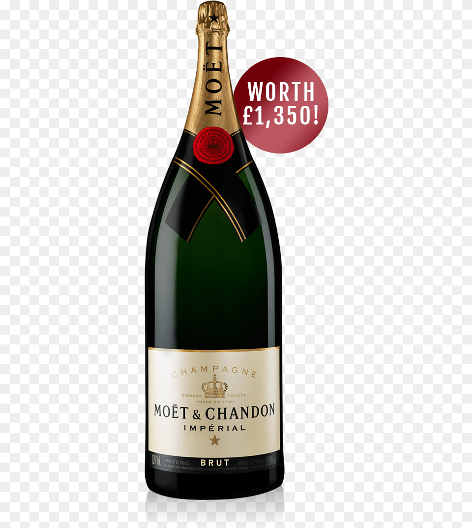 Moet Chandon 15 L, Alcohol, Beverage, Bottle, Liquor Free Png Download