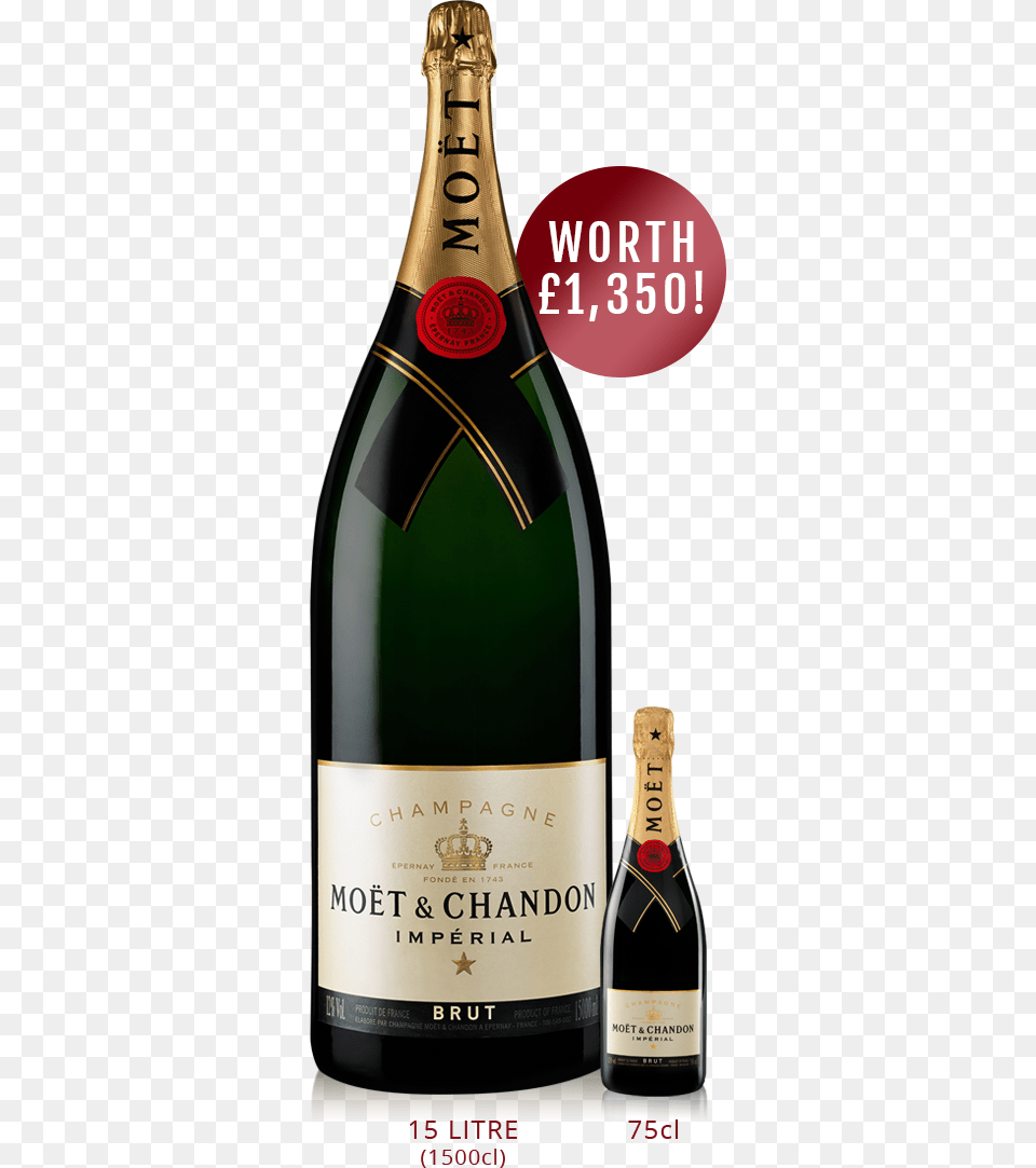 Moet Chandon 15 L, Alcohol, Wine, Liquor, Wine Bottle Free Transparent Png