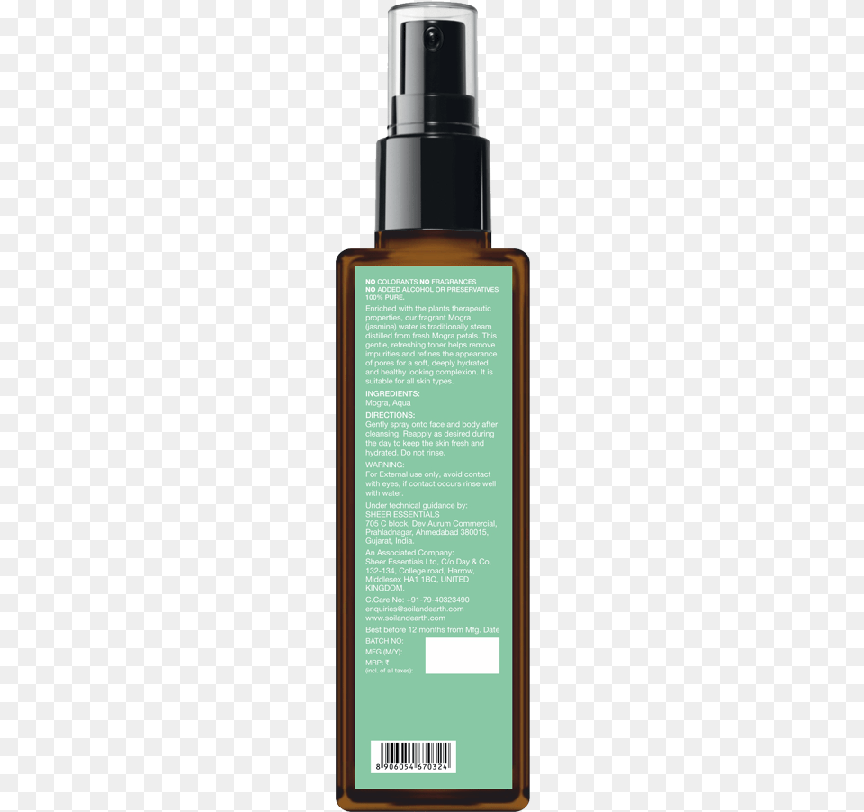 Mogra Floral Water Treeactiv Hair Growth Daily Nourishing Spray Natural, Bottle, Cosmetics, Perfume Free Png Download