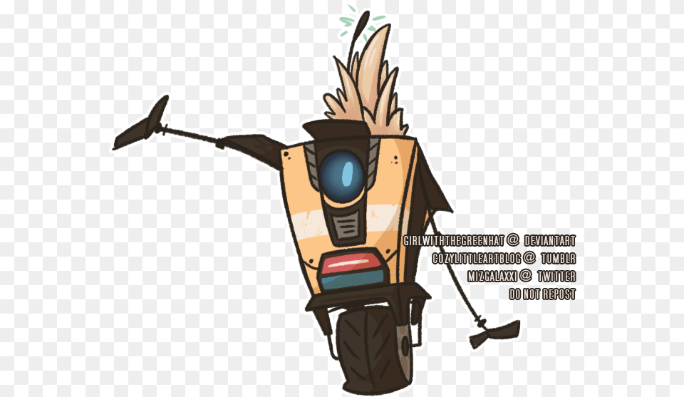 Mohawk Claptrap By Girlwiththegreenhat Claptrap Mohawk, Person Free Png