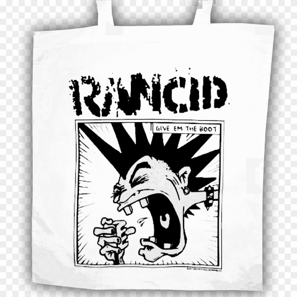 Mohawk Rancid Give Em The Boot, Bag, Tote Bag, Person, Face Png Image