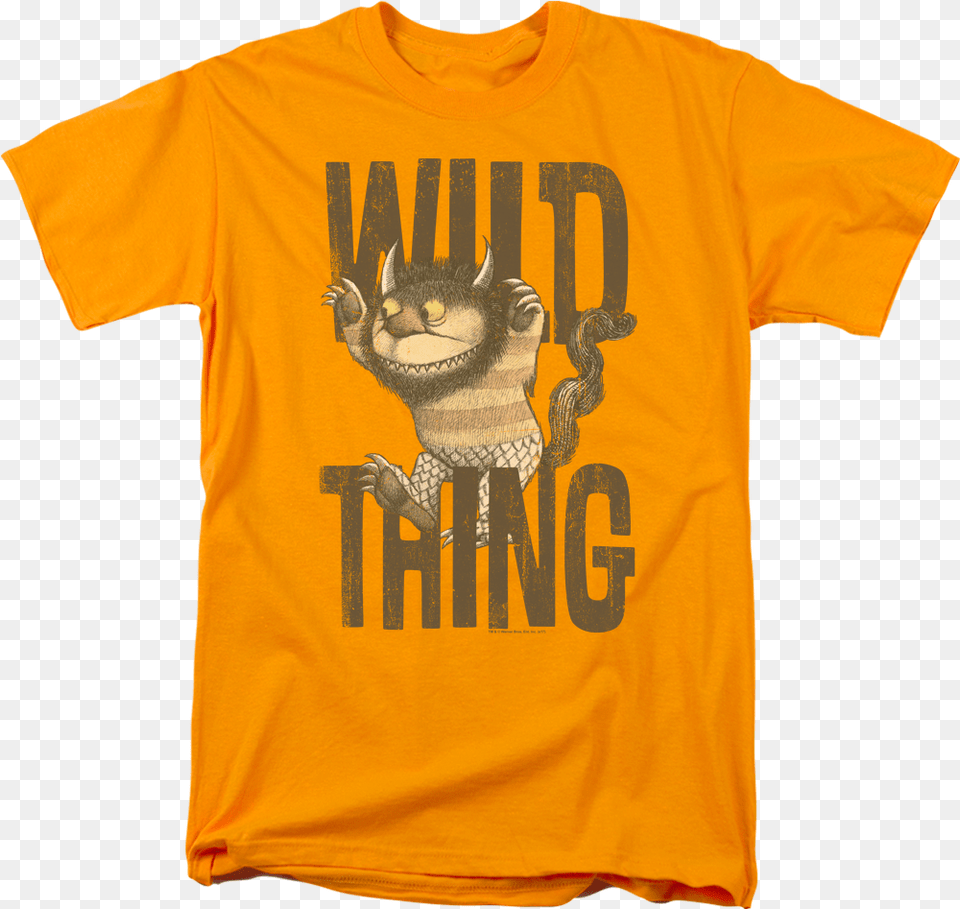 Moishe Where The Wild Things Are Orange T Shirt T Shirt Teen Titans Go, Clothing, T-shirt Png