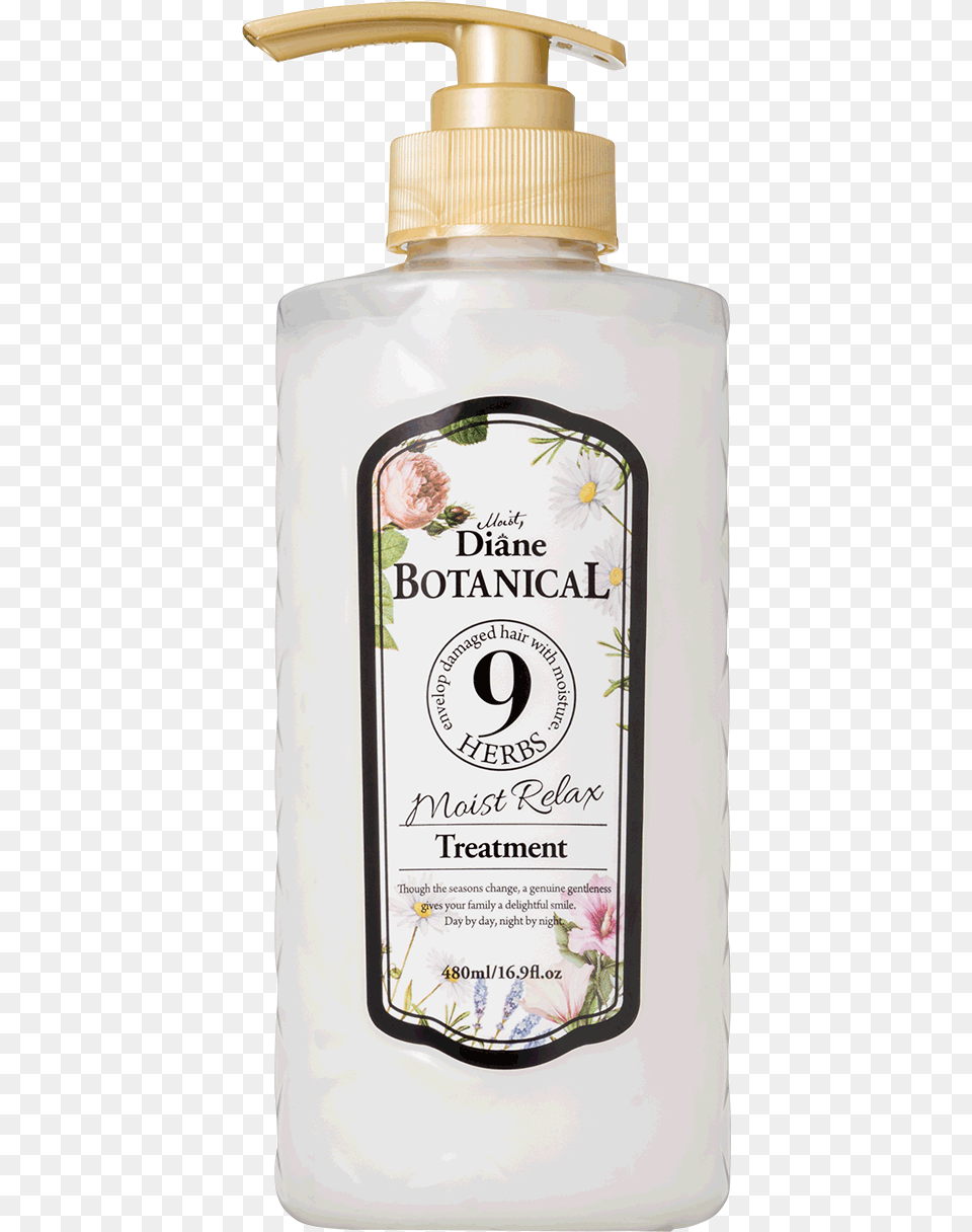 Moist Diane Botanical Moist Relax Treatment 480ml Moist Diane Botanical 9 Herbs Shampoo, Bottle, Lotion, Shaker Free Png Download