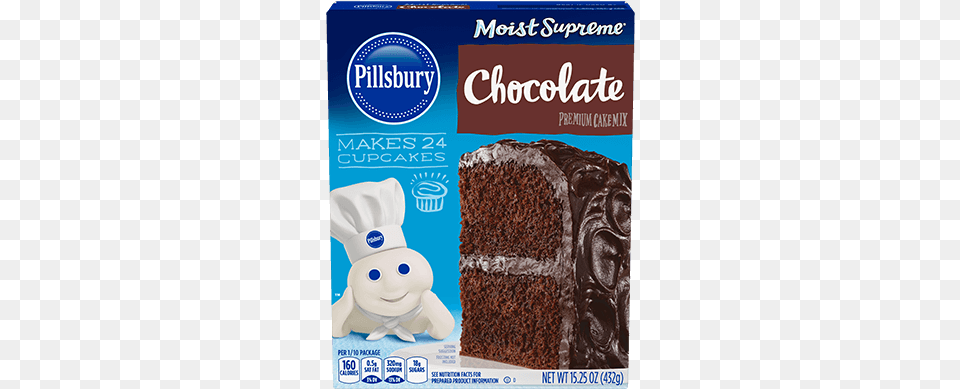 Moist Supreme Chocolate Premium Cake Mix Pillsbury Moist Supreme Chocolate Premium Cake Mix, Food, Cocoa, Dessert, Sweets Png Image