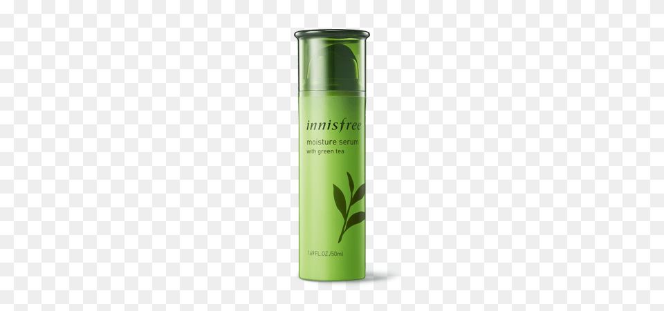 Moisture Serum With Green Tea, Bottle, Herbal, Herbs, Plant Png Image