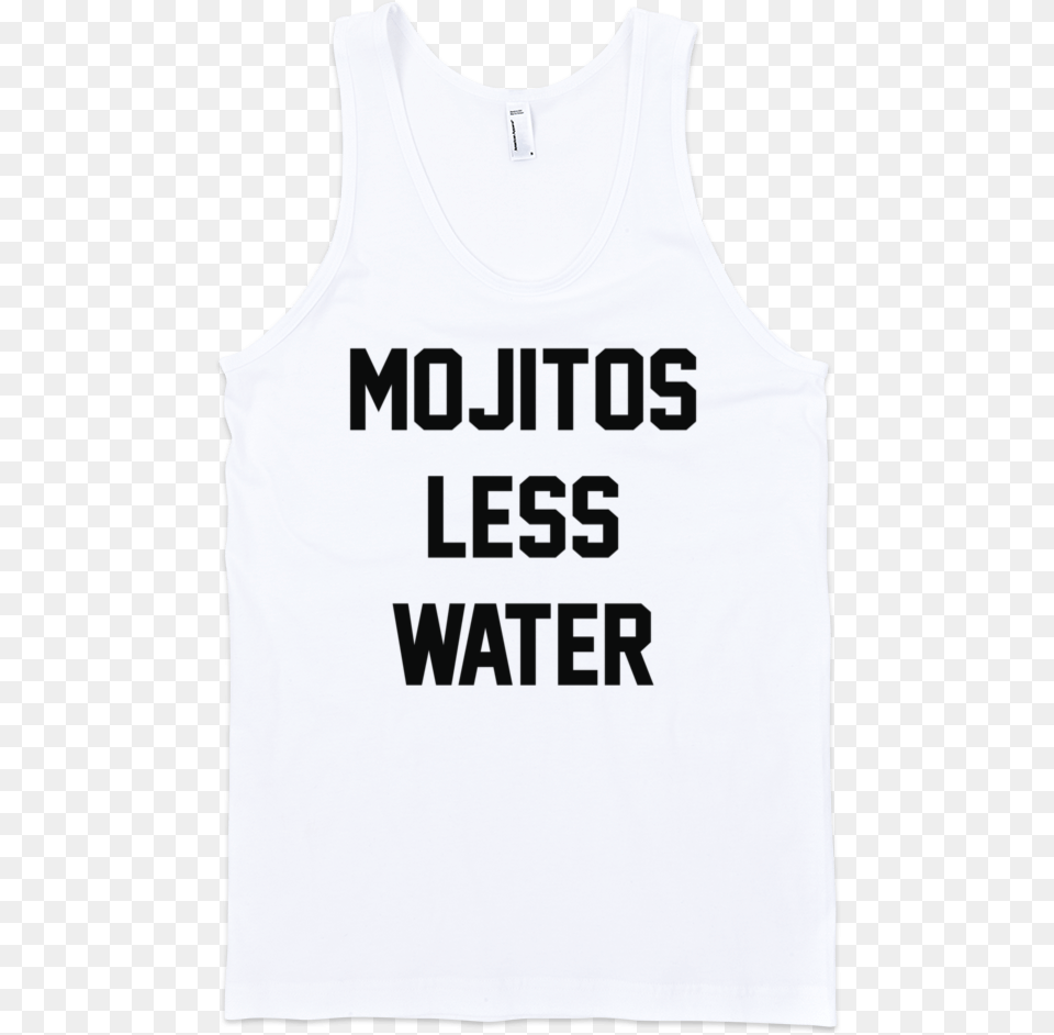 Mojitos Less Water Tank Water Tank Mojito Dunk, Clothing, T-shirt, Tank Top, Shirt Free Png
