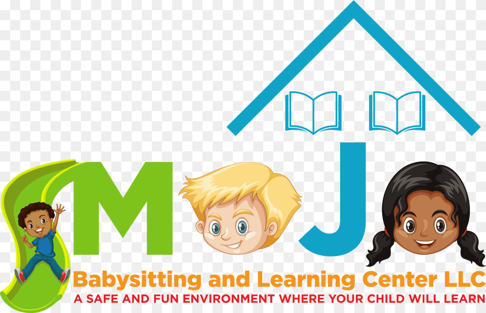 Mojo Babysitting And Learning Center Llc Cartoon, Book, Publication, Advertisement, Poster Png Image