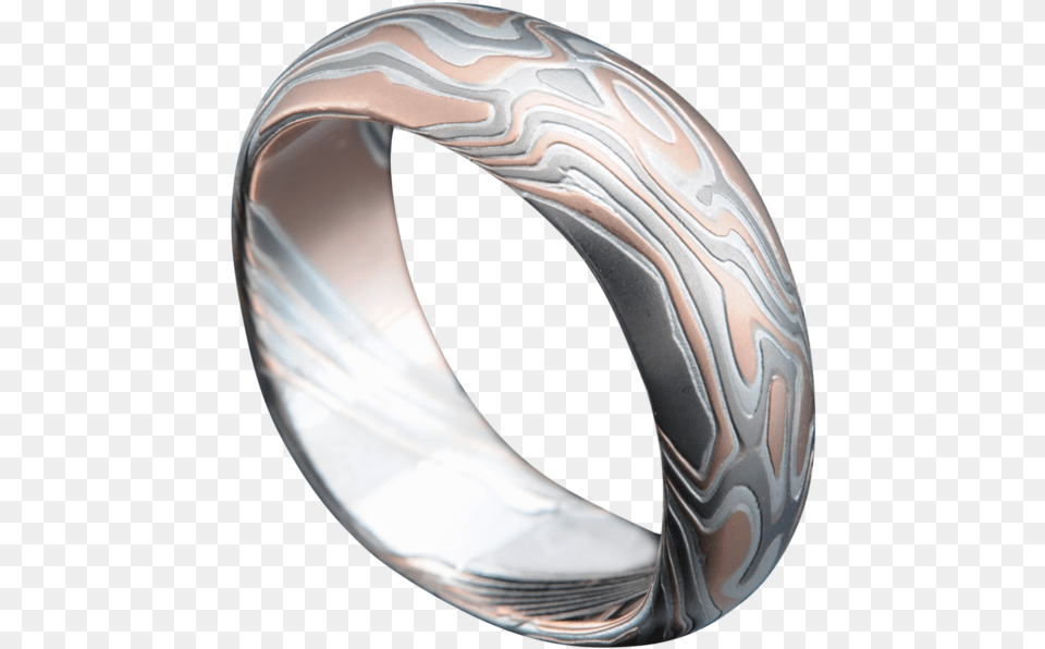 Mokume Gane Mens Wedding Band Mens Rings Wedding Bands Bangle, Accessories, Jewelry, Silver, Ring Free Png Download