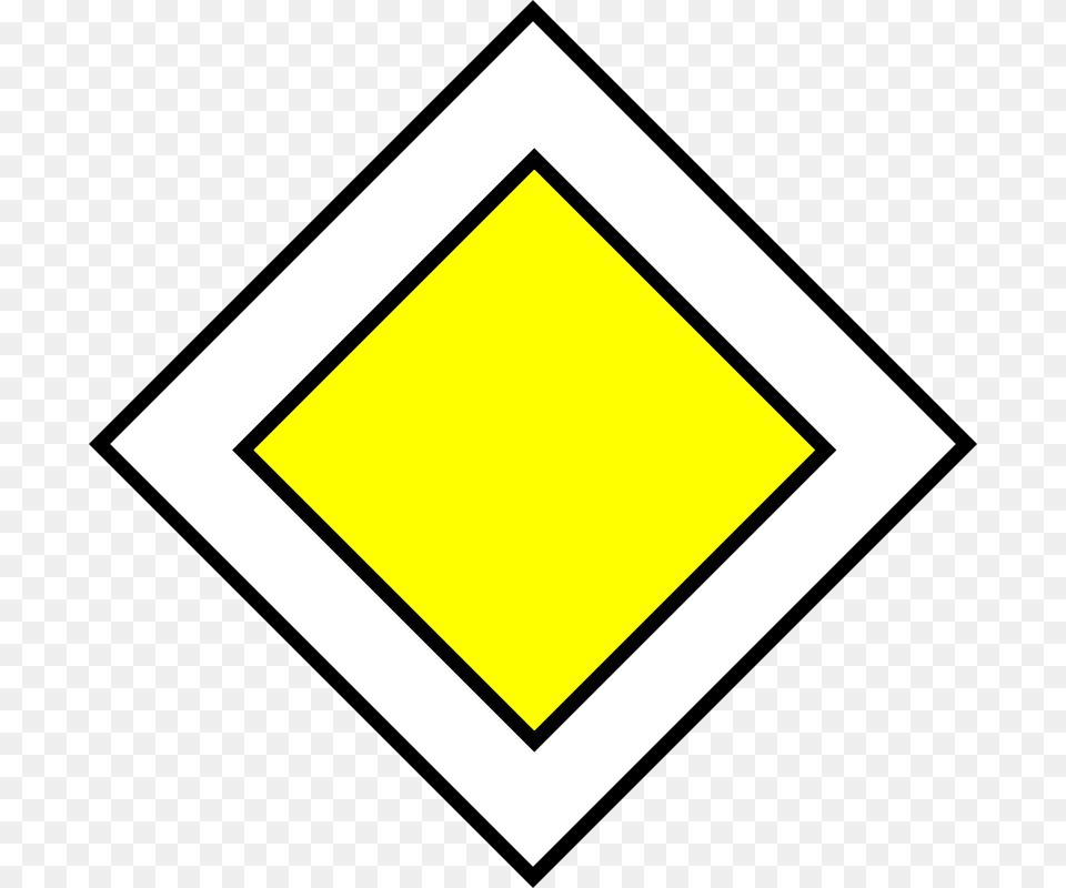 Mokush Priority Road Traffic Sign, Symbol Free Png Download