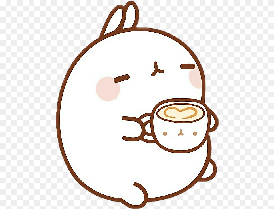 Molang Transparent Glass Transparent Background Molang Gifs, Cup, Beverage, Coffee, Coffee Cup Png Image