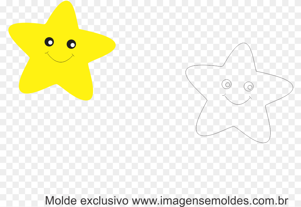 Molde Estrela Do Mar Eva, Star Symbol, Symbol, Daffodil, Flower Free Png Download