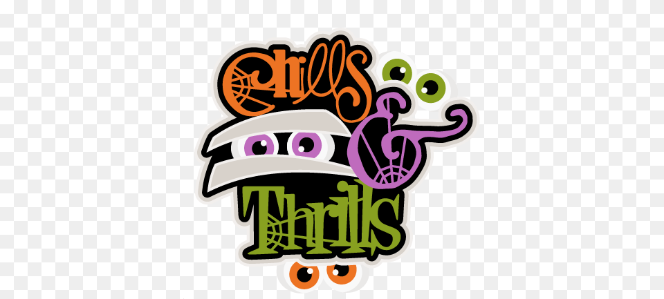 Moldes De Halloween 5 Chills And Thrills, Sticker, Art, Graphics, Bulldozer Png Image