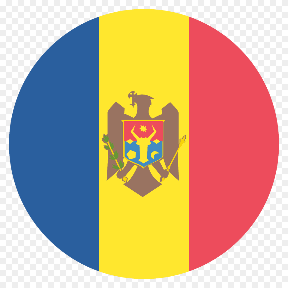 Moldova Flag Emoji Clipart, Armor, Logo, Disk, Shield Free Transparent Png