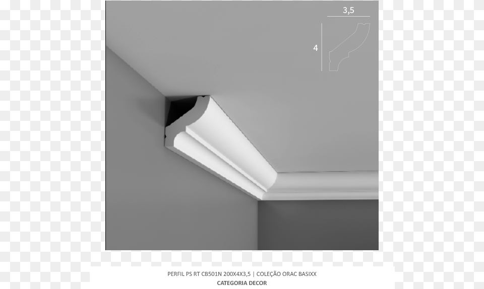 Moldura De Gesso Passa Fio, Ceiling Light, Lighting Free Png