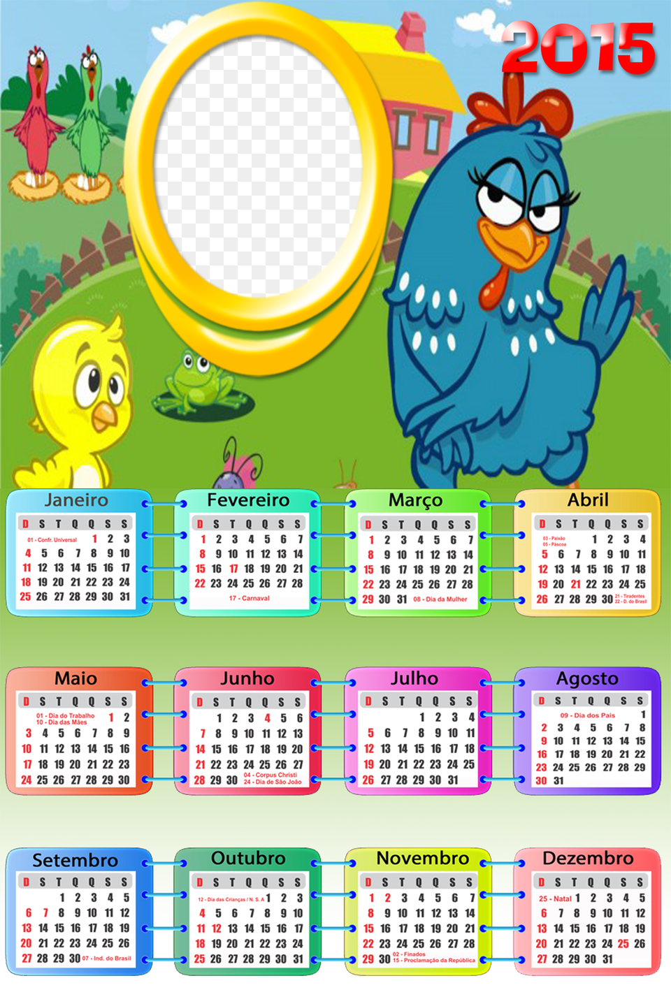 Moldura Galinha Pintadinha 2015 Calendario 2019 Galinha Pintadinha, Text, Calendar, Baby, Person Free Transparent Png