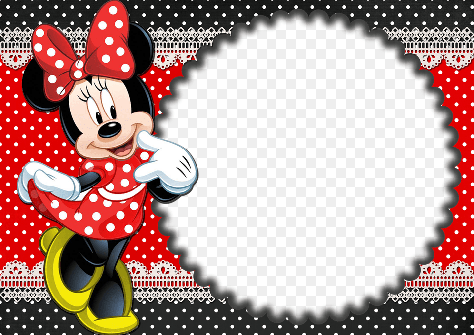 Moldura Minnie Clipart Minnie Mouse Picture Frames Moldura Para Foto Minnie, Pattern, Person, Baby, Performer Free Png