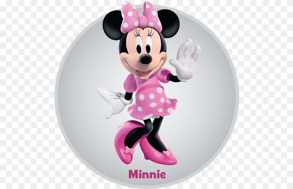 Moldura Minnie Rosa, Figurine, Baby, Clothing, Glove Free Png