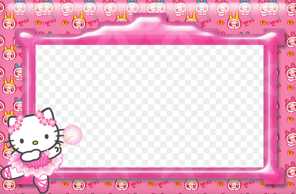 Moldura Minnie Vermelhawallpapers Hello Kitty, Blackboard Free Transparent Png