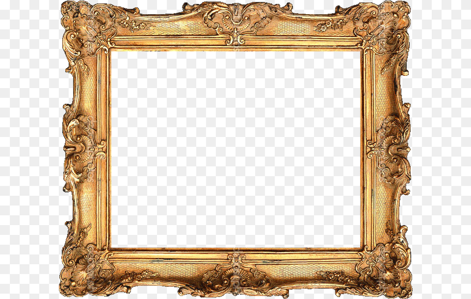 Moldura Old Fashion Picture Frame, Mirror Free Png Download
