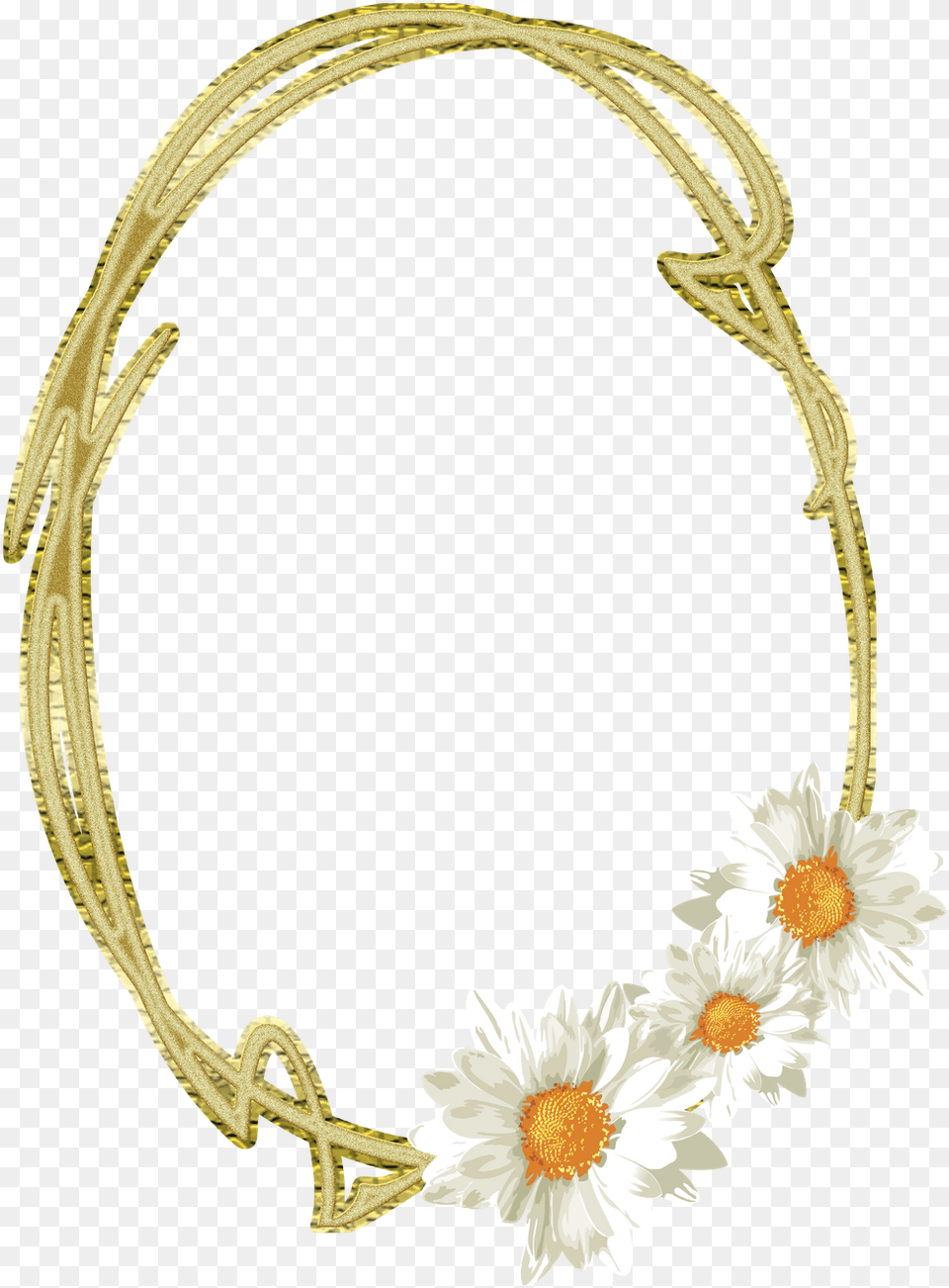 Moldura Oval, Accessories, Daisy, Flower, Jewelry Png